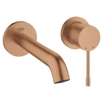 Afbeelding van Grohe Essence New afdekset wand wastafelkraan 183mm warm Sunset Geborsteld