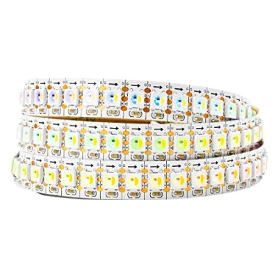 Afbeelding van BTF LIGHTING RGBW RGBNW RGB+Natuurlijk wit SK6812 (Vergelijkbare WS2812B) 1m 144LEDs/Pixels/m Individueel Adresseerbare Flexibele 4 Kleur in 1 LED Droom Kleuren Strip IP30 Niet Waterdicht DC5V