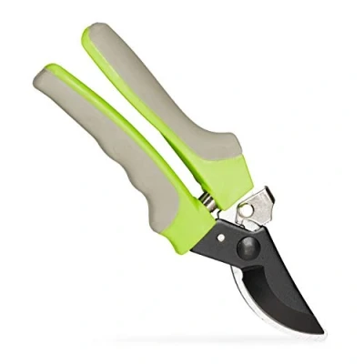 Afbeelding van Relaxdays snoeischaar rozenschaar staal groen bloemenschaar 23 cm lang