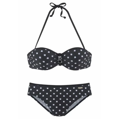 Afbeelding van Lascana Beugelbikini in bandeaumodel met sieraccessoires