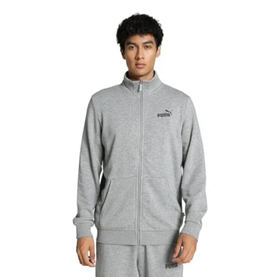 Afbeelding van Puma Track Jacket Sweater met rits, Heren, Maat: XL, Medium gray heather