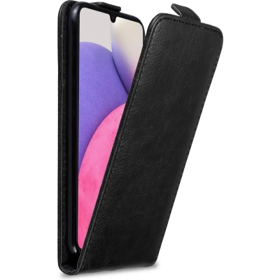 Afbeelding van Cadorabo Hoesje geschikt voor Samsung Galaxy A33 5G in ZWARTE NACHT Beschermhoes flip design Case Cover met magnetische sluiting