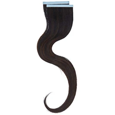 Afbeelding van Balmain Tape Extension Menselijk Haar 2 delig, 40 cm lengte, 3,5 Om Bruin Ombre, 27 g
