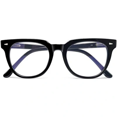 Afbeelding van KANASTAL Anti Blauwe Bril voor Dames en Heren Eye Fatigue Computer Gaming PC Brillen Glare Blauw Licht Met UV Bescherming Ogen Beschermen Unisex Zwarte Montuur Eén Maat