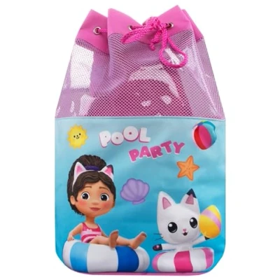 Afbeelding van DreamWorks Gabbys Dollhouse Tas Meisjes Zwemtas Gabby en Pandy Paws Zwem Strandtas Roze