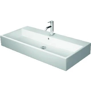 Afbeelding van Duravit Vero Air (meubel) wastafel zonder kraangat met overloop 100x47cm wit