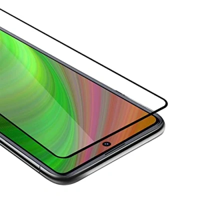 Afbeelding van Cadorabo Screenprotector geschikt voor Samsung Galaxy S20 FE Volledig scherm pantserfolie Beschermfolie in TRANSPARANT met ZWART Gehard (Tempered) display beschermglas 9H hardheid 3D Touch