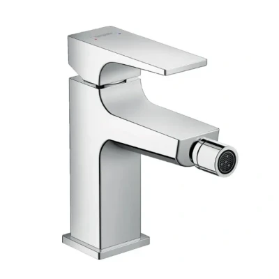 Afbeelding van Hansgrohe metropol eengreeps bidetmengkraan 100 met push open afvoergarnituur chroom 32520000