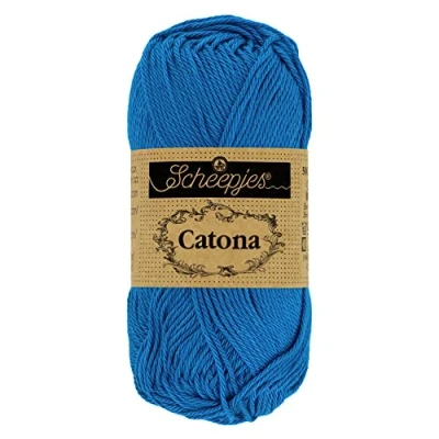 Afbeelding van Scheepjes Catona 201 Electric Blue Garen 10x10g