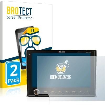 Afbeelding van BROTECT Screenprotector voor Fiat Ducato III 2006 2011 Zenec Z E3766 9&quot; Folie Beschermfolie transparant (2 Stuks)