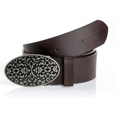 Afbeelding van TOM Tailor Taylor Riem, Dames, Maat: 75, Brown uni