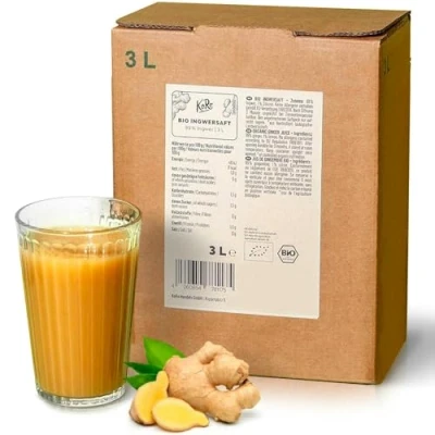 Afbeelding van KoRo Biologisch zuiver gembersap bag in box 3 liter