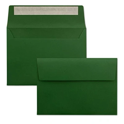Afbeelding van kleurrijke enveloppen C6 162 x 114 mm met kleefstrip 50 Umschläge 23, donkergroen