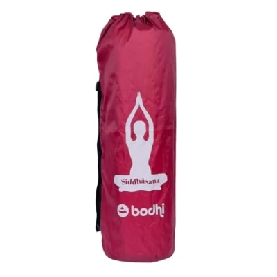 Afbeelding van Bodhi Yogatas Easy Bag tas voor scheerwollen matten en yogamatten yogamat in XL formaat sporttas yoga met designprint aubergine, 90 cm