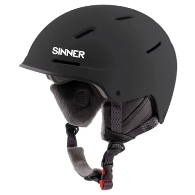 Afbeelding van Sinner Whistler Unisex Skihelm (maat: 54, Zwart)