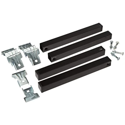 Afbeelding van Imex El Zorro Set van 4 lattenbodempoten zonder wieltjes, metaal, neutraal, 30 x 3 cm