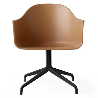 Afbeelding van Audo Copenhagen Harbour Swivel stoel zwart, Khaki