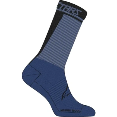 Afbeelding van Alpinestars Merino 24 Fietssokken, zwart grijs, afmeting L voor man