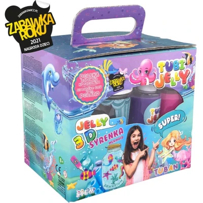 Afbeelding van Tuban Tubi Jelly Set With 6 Colors And Small Aquarium Mermaid