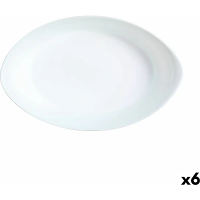 Afbeelding van Serveerschaal Luminarc Smart Cuisine Ovalen Wit Glas 21 x 13 cm (6 Stuks)