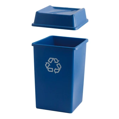 Afbeelding van Afvalbak 132,5ltr Rubbermaid Styleline Grijs
