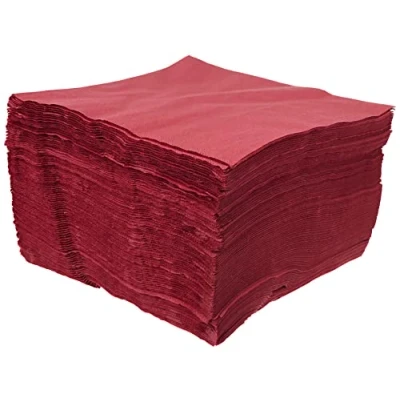 Afbeelding van Hanglamp ser4220546 Collection, servet 40 x 40, 2 laags, 1/4 vouwen, 100 servetten, laags uni met rand, bordeaux