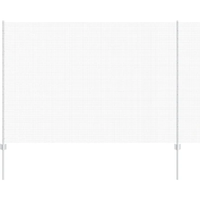 Afbeelding van vidaXL Gelaste Draadomheining met 10 U posten Zilver 1,6x10 m Staal