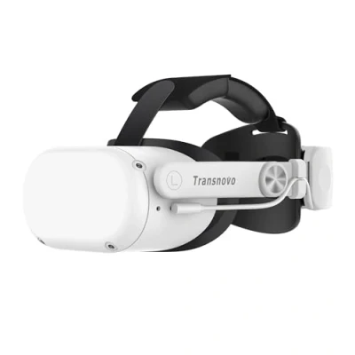 Afbeelding van TRANSNOVO Hoofdband Accessoires Compatibel met oculus quest 2, meta 2 accessories, head strap, intrekbare lichtgewicht Elite band één knop (Quest 6000mAh Strap)