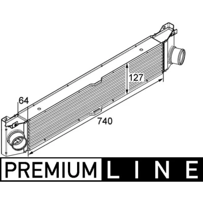 Afbeelding van Mahle Original Interkoeler CI 158 000P