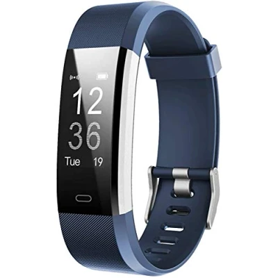Afbeelding van Fitness Tracker Activity Horloge met Hartslagmeter, Waterdichte Smart Band Stap Teller, Calorie Stappenteller voor Vrouwen en Mannen (blauw)