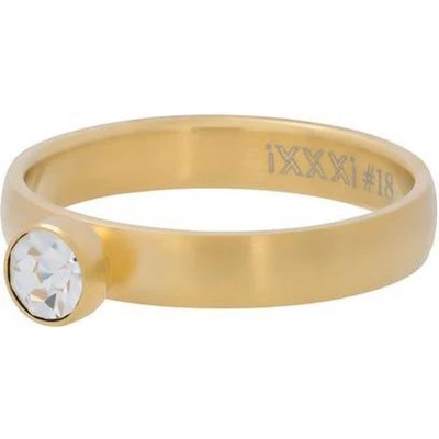 Afbeelding van Zirconia 1 stone crystal iXXXi Vulring 4 mm Matt SALE 17 / Gold