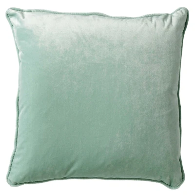 Afbeelding van Dutch Decor FINN Sierkussen 45x45 cm velvet effen kleur Jadeite lichtgroen