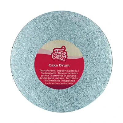Afbeelding van FunCakes Cake Drum Rond Baby Blauw Ø20 cm / 12 mm Taartonderlegger Taartkarton