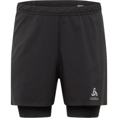 Afbeelding van Sportbroek Odlo Men 2 In 1 Shorts Zeroweight 5 Inch Black L