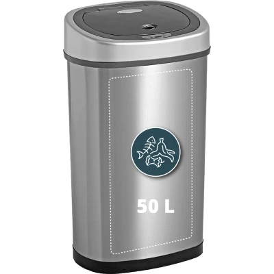 Afbeelding van Homra FONIX Prullenbak met Sensor 50L RVS