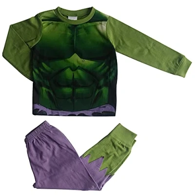 Afbeelding van Hulk pyjama groen de pyama maat 98/104 katoen