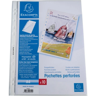 Afbeelding van Showtas geperforeerd zijdelingse opening glad pp 6/100ste A4