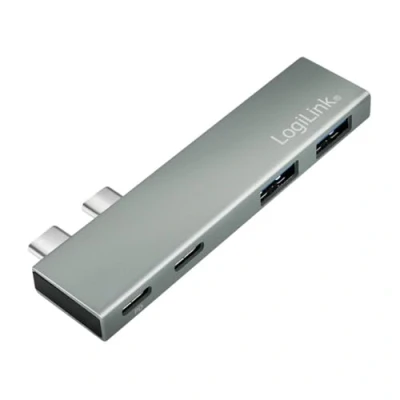 Afbeelding van LogiLink UA0399 USB C dockingstation Geschikt voor merk: Apple Power Delivery