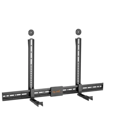 Afbeelding van my Wall HZ 31 L universele houder voor soundbars, montage onder of boven het scherm zonder montagegaten, incl. anti slip pads, belasting tot 15 kg, 20 jaar garantie