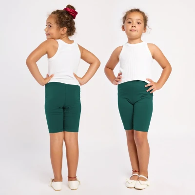 Afbeelding van Merry Style MS MS10 132 LE Meisjes Leggings Sport Vrijetijdsbroek Kort Viscose Sporbroek Yogabroek Smaragdgroen 122