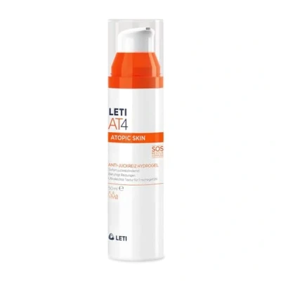 Afbeelding van LETI AT4 Anti Juckreiz Hydrogel Beruhigender SOS Helfer gegen quälenden bei trockener oder zu Neurodermitis neigender Haut, 50 ml Gel