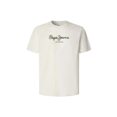 Afbeelding van Pepe Jeans EGGO Tshirt print, Heren, Maat: Large, Ivory white