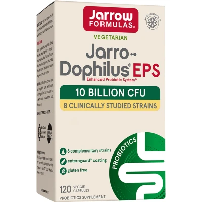 Afbeelding van Jarro Dophilus EPS 10 miljard 120 capsules 8 bacteriestammen in temperatuurstabiel reisprobioticum