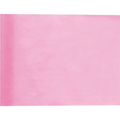 Afbeelding van Santex Tafelloper op rol polyester lichtroze 30 cm x 10 m Feesttafelkleden