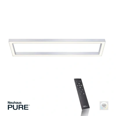 Afbeelding van Paul Neuhaus Rechthoekige plafondlamp Pure Lines Square aluminium 6023 95