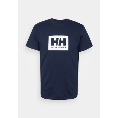 Afbeelding van Helly Hansen HH BOX T Tshirt print, Heren, Maat: XS, Dark blue