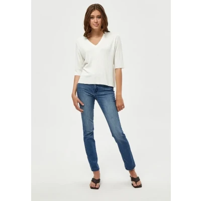 Afbeelding van Peppercorn Pctana Tshirt basic, Dames, Maat: XS, Cloud dancer