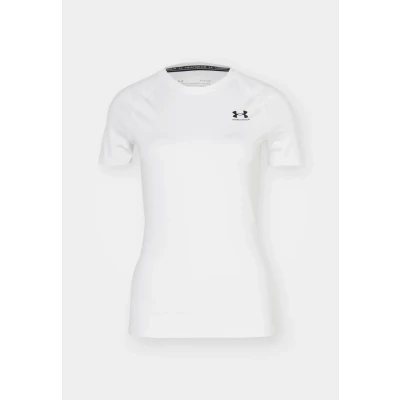 Afbeelding van Under Armour UA HG Authentics COMP SS Sport Tshirt White / black, Dames, Maat: Large, black