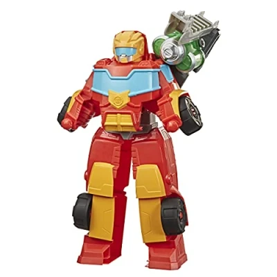 Afbeelding van Playskool Heroes Transformers Rescue Bots Academy Reddingskracht omvormbare Hot Shot speelgoedrobot van 35 cm, actiefiguur om te verzamelen, speelgoed voor kinderen vanaf 3 jaar