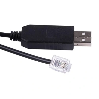 Afbeelding van usb naar rj11 Kabel voor Skywatcher EQ6 EQ5 HEQ5 EQMOD ASCOM PC om de Synscan Hand Controller aan te sluiten (6feet/180cm, 6p4c)